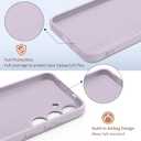 Meliya Case for Samsung Galaxy S25 Plus [with 2X Screen Protector], Stylish Liquid Silicone Slim Full-Body Protective Cover Compatible with Samsung Galaxy S25 Plus 5G Phone Case, Violet