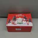 RJVW Christmas Chair Covers of 4, Thicken Velvet Santa Claus Hat Dining Room Stool Covers, Soft Xmas Kitchen Chair Covers, Christmas Home Decor for Xmas Indoor Home Holiday Party Decorations.