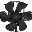 Wood Stove Fan Heat Powered: Small Fireplace Fan Non Electric Stove Fans Fits Camping Stoves/Log Burner Wood Burning Stoves/Pellet Heater RV Stoves Tent Accessories (6 Blades)