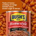 Bush's Best Homestyle Baked Beans, 8.3 oz, (Pack of 12) | Canned, Source of Plant Based Protein and Fiber, Low Fat, Gluten Free (EXP 04/01/28)