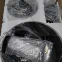 Fanbulous Farmhouse Ceiling Fans with Lights and Remote, 52 Inch Industrial Black Caged Ceiling Fans for Living Room Bedroom Kitchen, 6 Speed Reversible Quiet DC Motor, Dual Finish 5 Blades