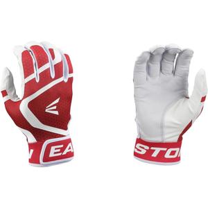Easton | MAV GT Baseball Batting Gloves | Youth | Multiple Colors (White/Red)