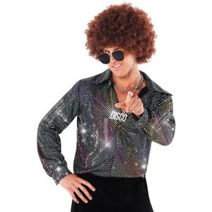 Morph Disco Outfit Men, Mens Disco Shirt, 70 S Outfit For Men, Men's 70's Costume, Halloween Costumes Adult (3X-Large)