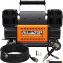 ALL-TOP Dual Cylinder Air Compressor with Digital Pressure Gauge Tire Inflator Kit, 12V Portable Inflator 12.35ft/Min, Offroad Air Pump for Truck Tires, Heavy Duty Max 150 PSI for 4x4 Vehicle & RV