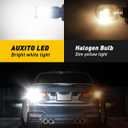 AUXITO 912 921 LED Bulb for Backup Light Reverse Lights High Power 2835 15-SMD Chipsets Error Free T15 906 922 W16W Bulbs, 6000K White, Exterior Light Bulbs (Upgraded, Pack of 2)