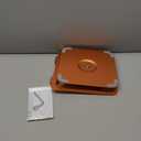 JOYEKY Laptop Stand for Desk, Adjustable Computer Stand with 360° Rotating Base, Ergonomic Laptop Riser for Collaborative Work, Foldable & Portable Laptop Stand, fits for All 10-16" Laptops (Orange)