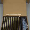 VEHCIL 20 Pack Brushed Gold Cabinet Handles, 5" Kitchen Cabinet Pulls Drawer Dresser Handles Cabinet Hardware for Kitchen Cupboard, Solid Zinc Alloy