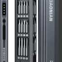 3.7V Precision Electric Screwdriver Set,50 IN 1 Small Power Magnetic Storage Mini Electric Screwdriver Cordless Set USB Charging Repair Tool Kit for Electronics Laptop Phone Camera Glasses Watch (Grey - Standard Version)