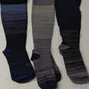 Doctor's Select 3 Pairs Plus Size Compression Socks Wide Calf  XL