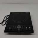Mueller RapidTherm Portable Induction Cooktop, 1800W Hot Plate Electric Stove Top Burner. 8 Temp Levels, Auto-Off & Pot Detection, LED Display, Child Lock, 4 Programs, Burners for Cooking
