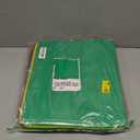 NERUB 10 Pack Reusable Reinforced Handle Grocery Bags - Heavy Duty Large Shopping Totes with Thick Plastic Bottom can hold 40 lbs (Multi-color)