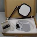 LitONES LED Desk Lamp for Home Office, Professional Eye-Caring Diffused Desk Light, 3 Color 10 Brightness Computer Light, Dimmable Office Lamp with Memory & Timer Func, Metal Swing Arm Table Lamp (Black)