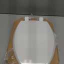 Mayfair Cassel Slow Close Toilet Seat, Easy Clean, Non Slip Premium Wood Seat, Easy Install, Made in USA, Elongated, White
