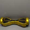 Starship Electric Hoverboard with Bluetooth Speaker, Chrome Color Self Balancing Scooters with Science Fiction Design and 6.5 inch LED Wheels (Chrome Gold)