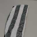 Black and White Stripe Hair Towel Wrap Microfiber Fast Drying Hair Turban with Buttons for Women Men Drying Curly, Long & Thick Hair