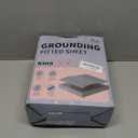 Reaks Grounding Sheets King Size, 95% Cotton + 5% Pure Silver Fiber, Fitted Bed Sheet with Deep Pocket Up to 15'', Earthing Mattress Pad with Grounding Cord