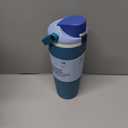 Owala FreeSip Sway Insulated Stainless Steel Water Bottle with Two-Way Spout, Built-In Straw and BucketHandle, Made for Travel, School, and Sports, 30oz, BPA Free, Leak Proof, Denim