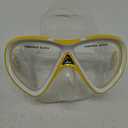 Cressi Snorkeling Silicone Set (mask & Dry Snorkel) for Kids Aged 5 to 15 Year Old - Ocean Junior: Designed in Italy (Yellow/White)