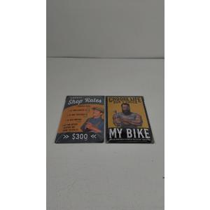 LANOLULANOLU Tin Sign, Metal Sign, Decorations 12x8, 2 Packs
