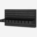 Belt Organizer for Closet, Belt Hanger Wall Mounts to Hold 9 Belts Without Slipping, Space Saving Belt Rack for Closet Organization Includes Mounting Hardware (11.8 x 5.5 x 2.5) (Black)