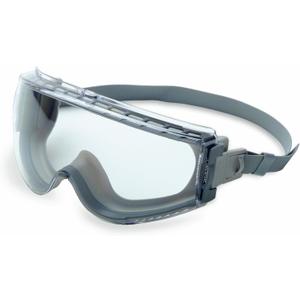 Honeywell UVEX Stealth Safety Goggles with Clear Uvextreme Anti-Fog Lens, Gray Body & Neoprene Headband (S3960C), Universal