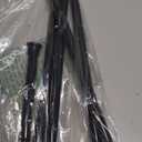 AIZESI Black Tension Rods 24 to 46 Inch, 2Pcs Spring Tension Curtain Rod, No Drilling, Adjustable for Window, Kitchen, Closet, Doorway