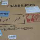 Delma Bathroom Vanity Mirror,36" x 30" Black Metal Framed Wall Mirror for Over Sink, Living Room, Bedroom,Entryway Decor