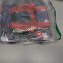 Malier Dog Life Jacket, High Buoyancy Shark Swimsuit, Ripstop American Flag, Medium, Red & Dark Blue M