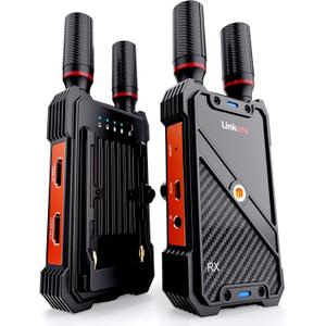 Wireless HDMI Transmitter and Receiver with UVC Out for OBS Live Streaming, 1312ft Range, 1080P@60Hz, 1TX to 5RX, HDMI Loop Out & IR Remote, 5G/2.4G, Plug and Play for DSLR Camera/PC/Projector