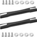 MroMax 2Pcs Luggage Handle 9.06" x 0.98" (L x W) Plastic Pull Handle Grip Replacement 230mm x 25mm for Luggage Suitcase Box Black Tone