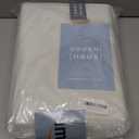 OrganiHaus Large Fabric Storage Baskets for Shelves 3 Pack, 15x11in Closet Storage Bins for Shelves, Canvas Baskets for Organizing, Linen Closet Organizers, Cloth Basket, Off-White