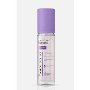 Tanologist Dark Self Tan Mousse, Clear SelfTanning Mousse, StreakFree, Natural Glow, No Fake Tan Smell Or Orange Tone, Long Lasting, Clean Ingredients, Vegan, 6.76 fl. oz/200 ml Bottle
