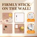 4 Pack Felt Bulletin Board Kit, 24" Self-Adhesive Fabric Wall Panels with Acrylic Shelf, Pegs & Pins - Felt Board Tiles for Memo, Display & Wall Organizer