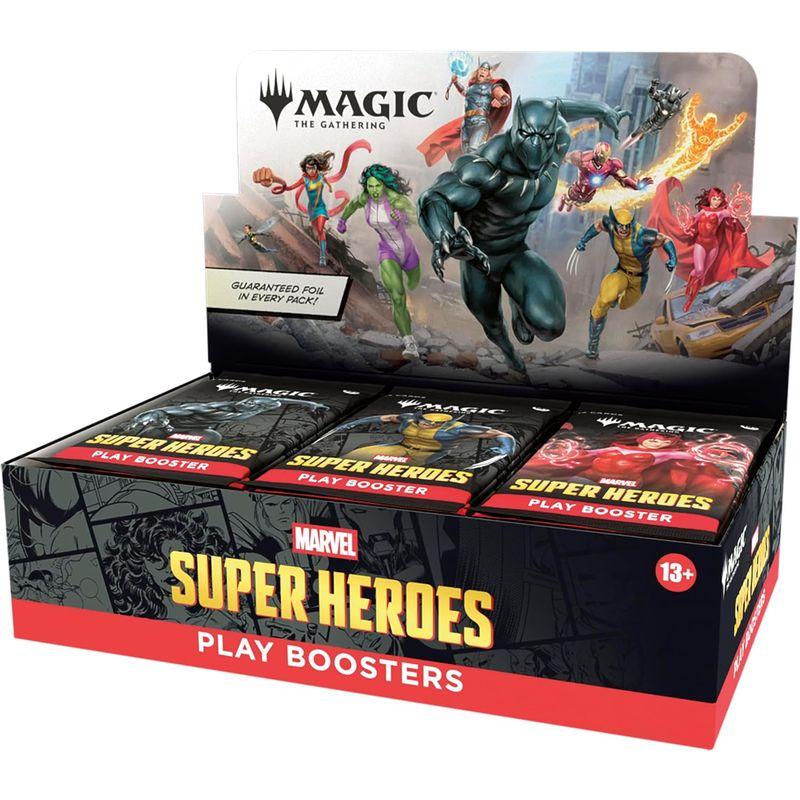 Magic: The Gathering | Marvel Super Heroes Play Booster Box | 30 Packs | Collectible Trading Card Game