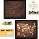 flinelife USA Travel Map, 13x11, Wooden USA Map Puzzle, Perfect For Couples and Families Gift, Mixed Puzzlem