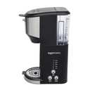 Amazon Basics Single Serve Coffee Maker K-Cup, 14 Oz, Black & Stainless Steel Machine, 5.98"D x 9.44"W x 14.17"H