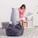 Posh Creations Foam Filling EPS Bean Bag Refill, 75 L, White with EZ-Pour Zipper Spout,
