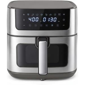 8-in-1 Air Fryer 6 Quarts Airfryer with Window, 11.4x10.8x13.0 inch