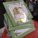 RUBFAC Sage Green Baby Boxes with Letters for Baby Shower, 4pcs Safari Baby Shower Decorations for Boy Girl Balloon Boxes Gender Reveal Birthday Party Favors