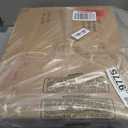 Hosfais Book Shelf Small Bookshelf: 4Tier Wood Bookcase Industrial Bookshelf with Edge Protection Metal Narrow Bookcase Storage Organizer Display Rack for Bedroom Home Office (Brown)