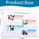 24 Pack Wall Mount Acrylic Sign Holder 2x3 Inch, Clear Plastic Door Sign Holders, Acrylic Picture Frames with Tape Adhesive, Floating Hanging Poster Holder for Office, Home, Store, Restaurant, 3x5 inch