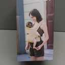 Momcozy Newborn Carrier WeeSnug - Lightweight and Cozy Comfort for 7-25 lbs, Ergonomic Cross-Back Support, Jacquard Weave, Hands-Free Baby Carrier with Lumbar Support, Geometry