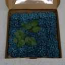 Artificial Flowers, 25pcs Artificial Rose for DIY Wedding Bouquets Centerpieces Arrangements, Dark Teal Dahlia Flowers with Stem for Bridal Shower Party Home Decorations