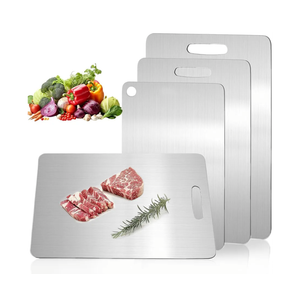 Katuchef Titanium Cutting Board,2026 New 100% Pure Titanium Cutting Boards for Kitchen,Titan Cut Pro Non toxic Doubld-Side Durable Chopping Boards, Easy to Clean and Store(3PCS-S+M+L)