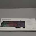 USB Wired Keyboard with Backlit 7-Colors, Full Size Keyboard with Retro Keycaps, Numeric Keypad and Media Hotkey for Computer Desktop PC Laptop and Windows 7 8 10 11