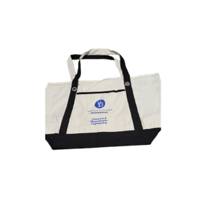 Canvas Tote Bag with External Pocket