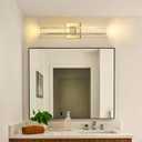 Gold LED Wall Sconce Lights Warm Light Modern Crystal Wall Lights Vanity Lighting Fixtures Sconces for Bathroom Living Room Bedroom Dining Room Hallway
