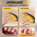 2026 Upgraded Electric Nail Clipper - Safe Electric Nail Trimmer with Grinder and Adjustable Speed,Electric Nail Clippers for Seniors, Quiet Pain-Free Trimming for Toes and Fingers