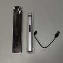 REIDEA Lighter Gift for Candle [Stocking Stuffers for Women & Men], Retractable Top Windproof Flameless USB Rechargeable Arc Safe for Adults, R1 Flat, Silver