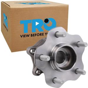 TRQ Rear Driver Side Passenger Side Wheel Bearing & Hub Assembly with ABS Sensor Compatible with 2003-2007 Infiniti G35 2003-2009 Nissan 350Z